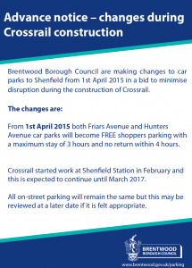 Crossrail Parking_Shenfield_April 2015
