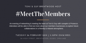 Meet The Members Toni & Guy Brentwood